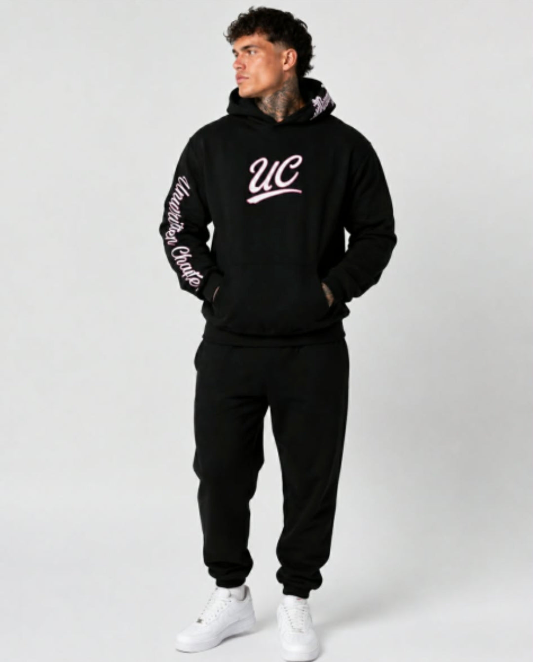 Black/pink hoodie